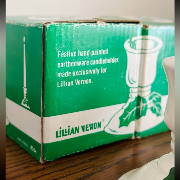 Vintage ceramic Christmas candle holders - Picture 5 of 9